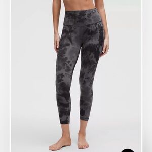NWT Lululemon Align High Rise Pant 25" Diamond Dye Pitch Grey Graphite Size 10